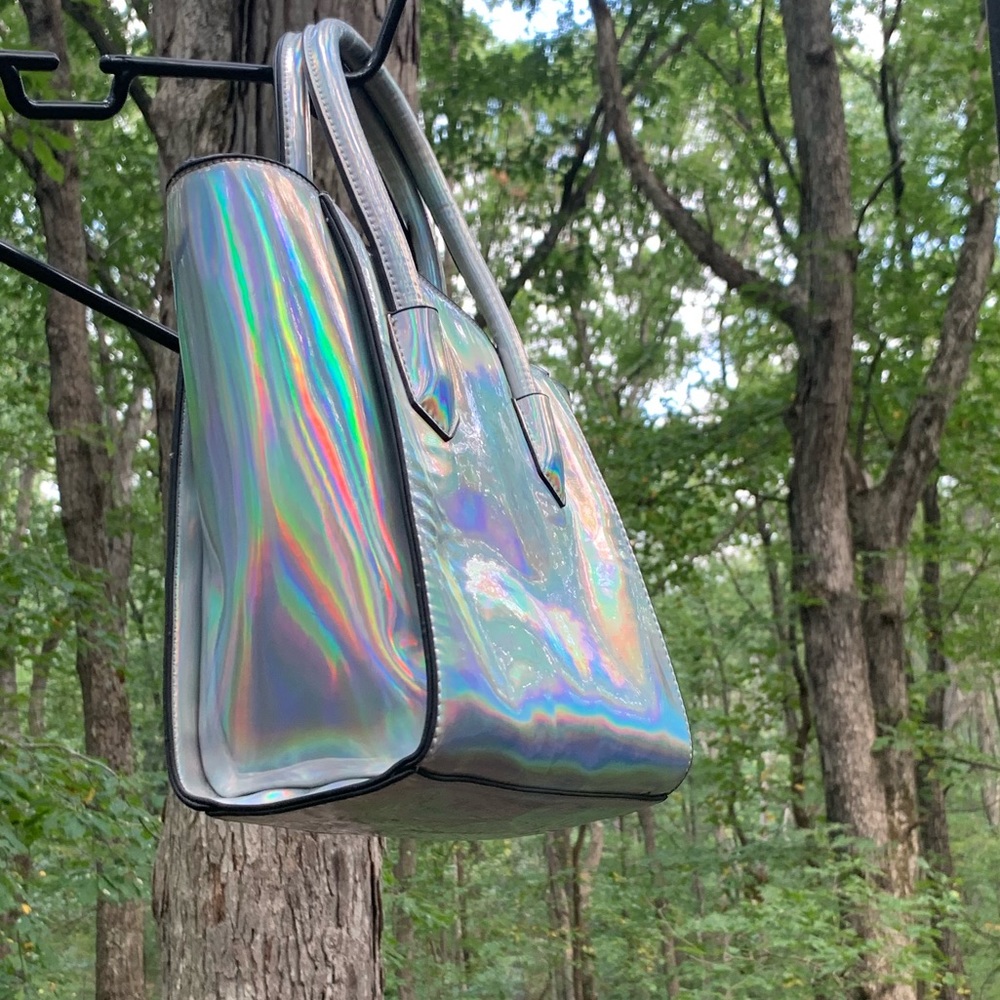 Holographic small handbag/ purse
